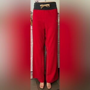 San Francisco 49ers Sweatpants Red Cotton Distressed Gold Lettering Size XL NWT